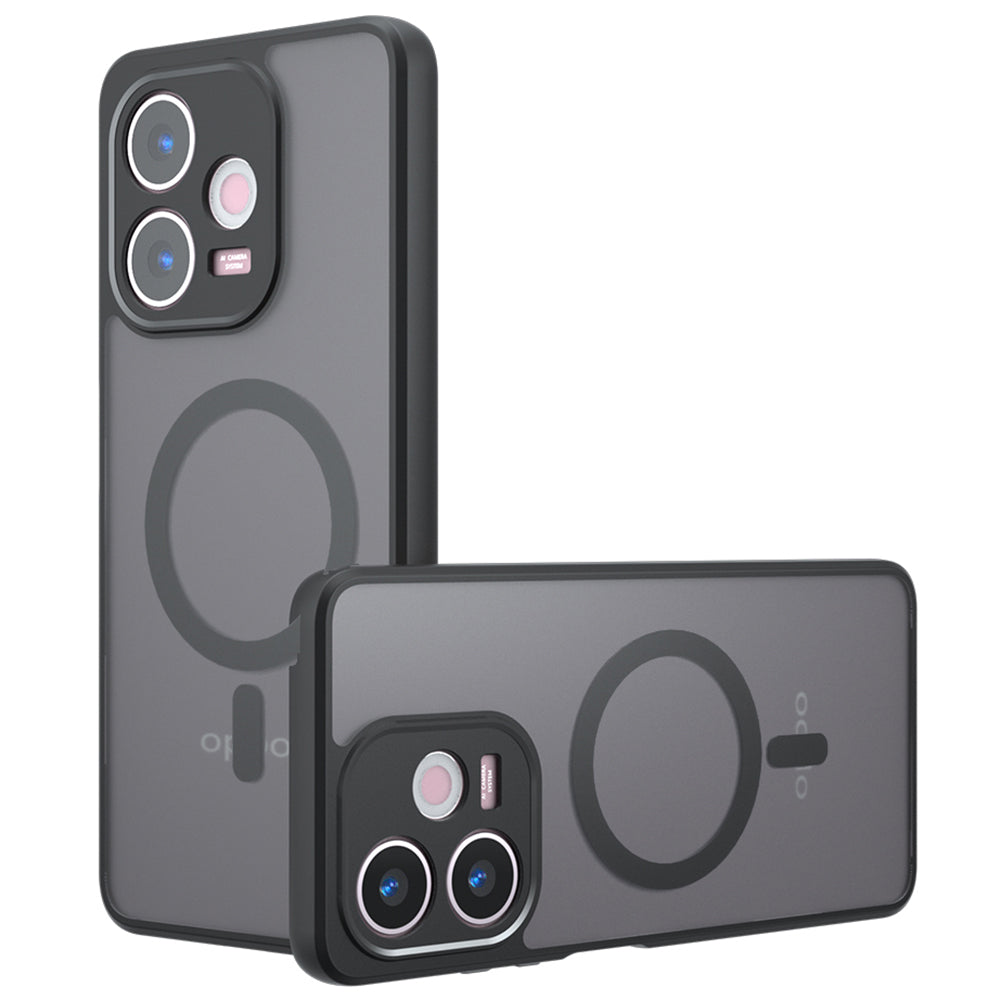 MagSafe-kuori Oppo A5 Pro 4G / A5 Pro:lle, Techsuit, PureFrost, satiinimusta