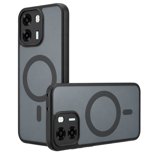 MagSafe-kuori Oppo A6 4G:lle, Techsuit, PureFrost, satiinimusta