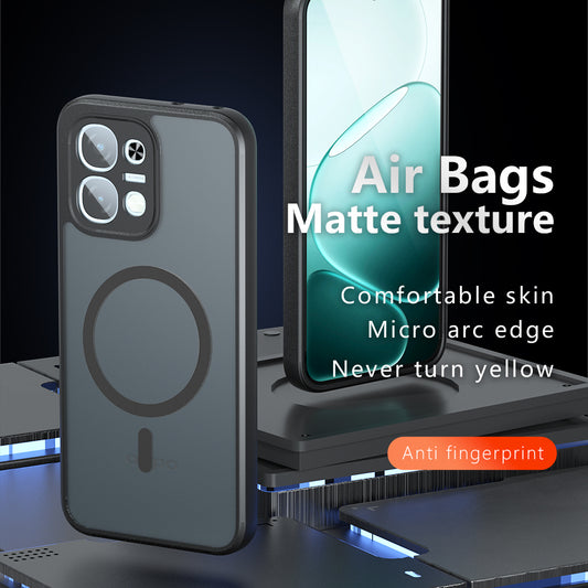 MagSafe-kuori Oppo A6 4G:lle, Techsuit, PureFrost, satiinimusta