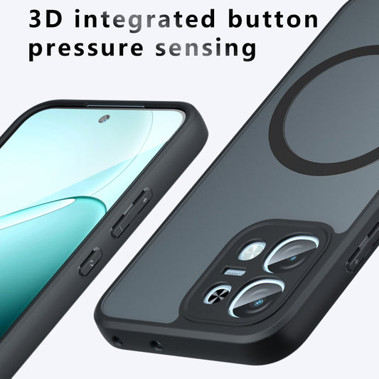 MagSafe-kuori Oppo A6 Pro 5G / A6 Pro 4G:lle, Techsuit, PureFrost, satiinimusta