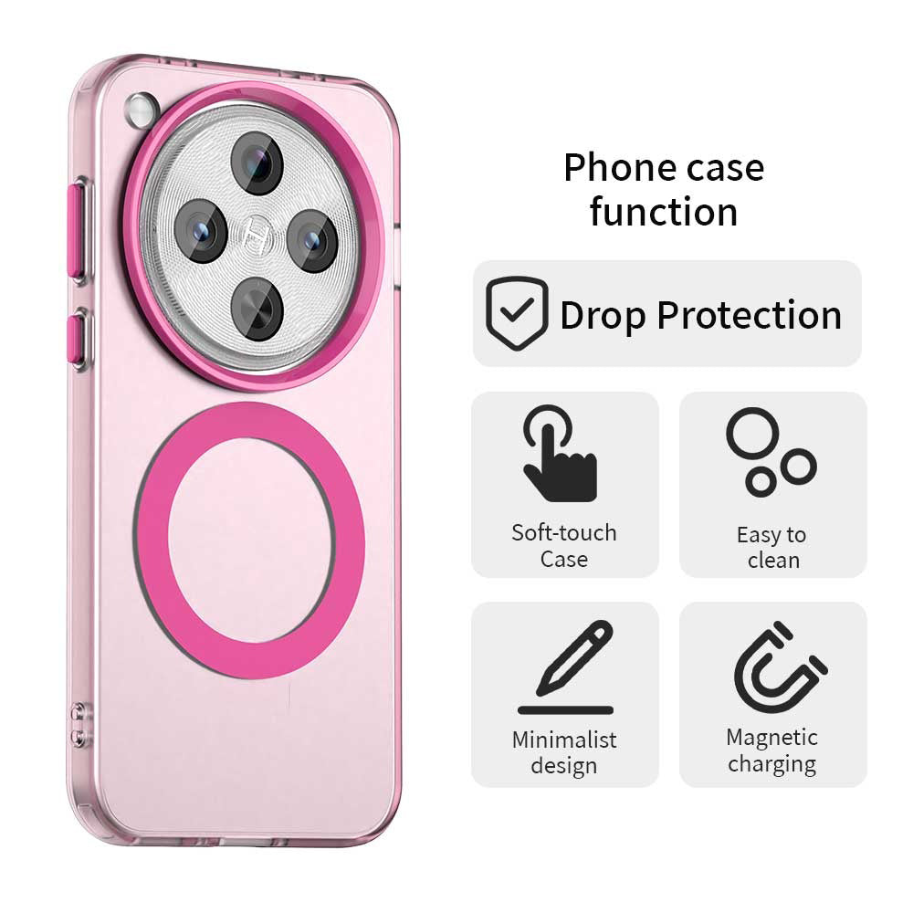 MagSafe-kuori Oppo Find X8 Pro:lle, Techsuit, CandyCase, Vaaleanpunainen