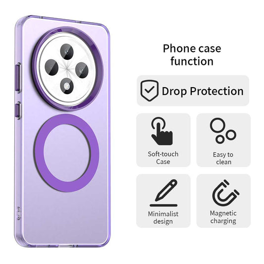 MagSafe-kuori Oppo Reno12 FS 5G / Reno12 FS 4G / Reno12 F 4G / Reno12 F, Techsuit, CandyCase, Violetti