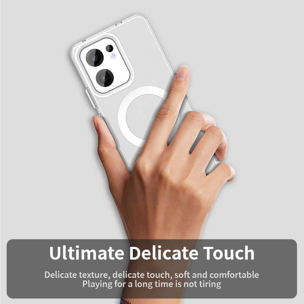 MagSafe-kuori Oppo Reno13 FS 5G / Reno13 F 4G / Reno13 F, Techsuit, CandyCase, Valkoinen