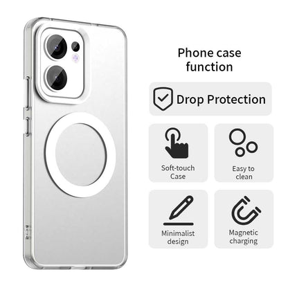 MagSafe-kuori Oppo Reno13 FS 5G / Reno13 F 4G / Reno13 F, Techsuit, CandyCase, Valkoinen