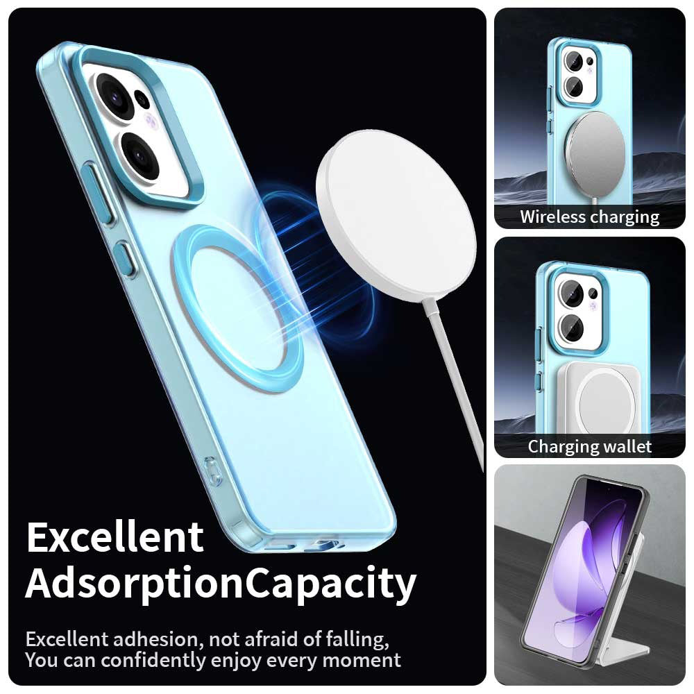 MagSafe-kuori Oppo Reno13 FS 5G / Reno13 F 4G / Reno13 F, Techsuit, CandyCase, Sininen