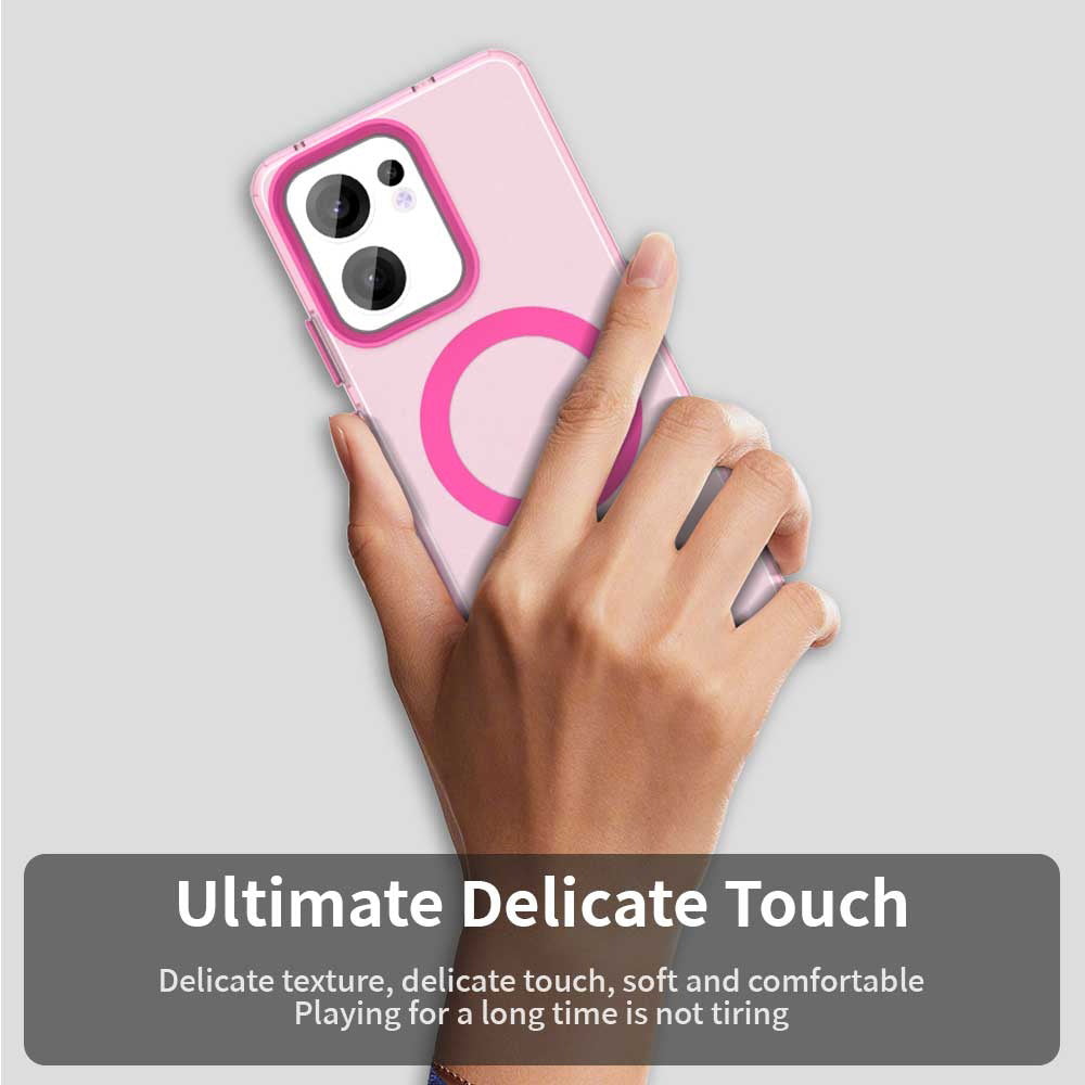 MagSafe-kuori Oppo Reno13 FS 5G / Reno13 F 4G / Reno13 F, Techsuit, CandyCase, Vaaleanpunainen
