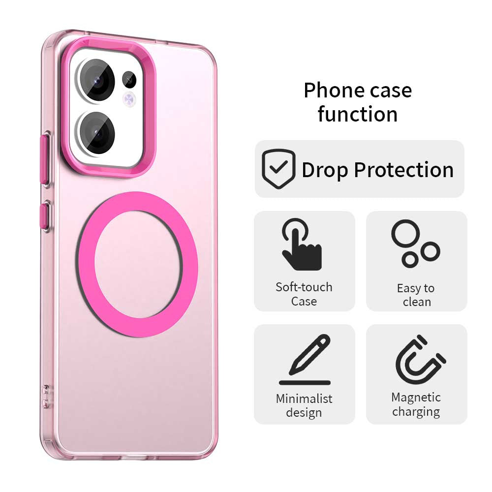 MagSafe-kuori Oppo Reno13 FS 5G / Reno13 F 4G / Reno13 F, Techsuit, CandyCase, Vaaleanpunainen