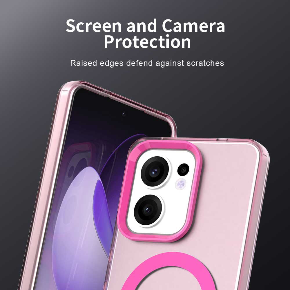 MagSafe-kuori Oppo Reno13 FS 5G / Reno13 F 4G / Reno13 F, Techsuit, CandyCase, Vaaleanpunainen