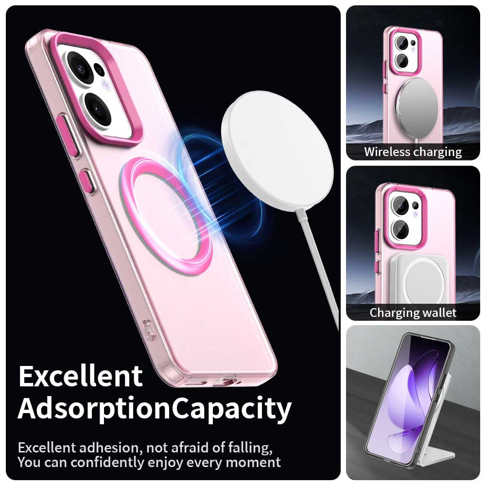 MagSafe-kuori Oppo Reno13 FS 5G / Reno13 F 4G / Reno13 F, Techsuit, CandyCase, Vaaleanpunainen