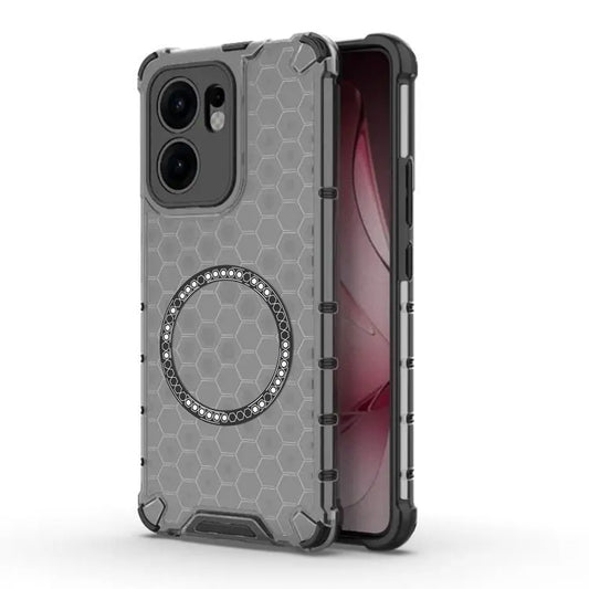 MagSafe-kuori Oppo Reno13 FS 5G / Reno13 F 4G / Reno13 F, Techsuit, HoneyComb Shield, Musta