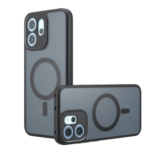 MagSafe-kuori Oppo Reno14 FS 5G / Reno14 F:lle, Techsuit, PureFrost, satiinimusta