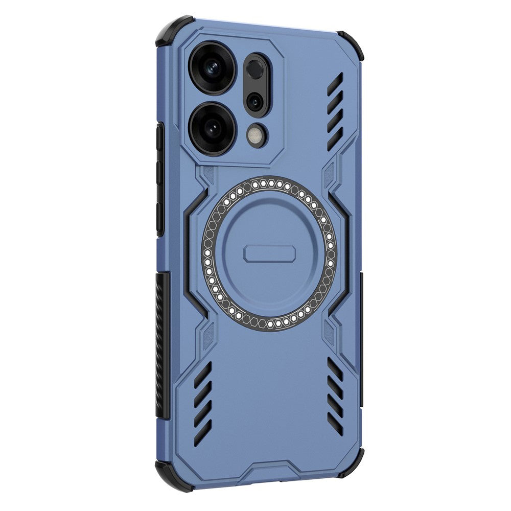 MagSafe Case for Oppo Reno14, Techsuit, ArmorMag, Blue