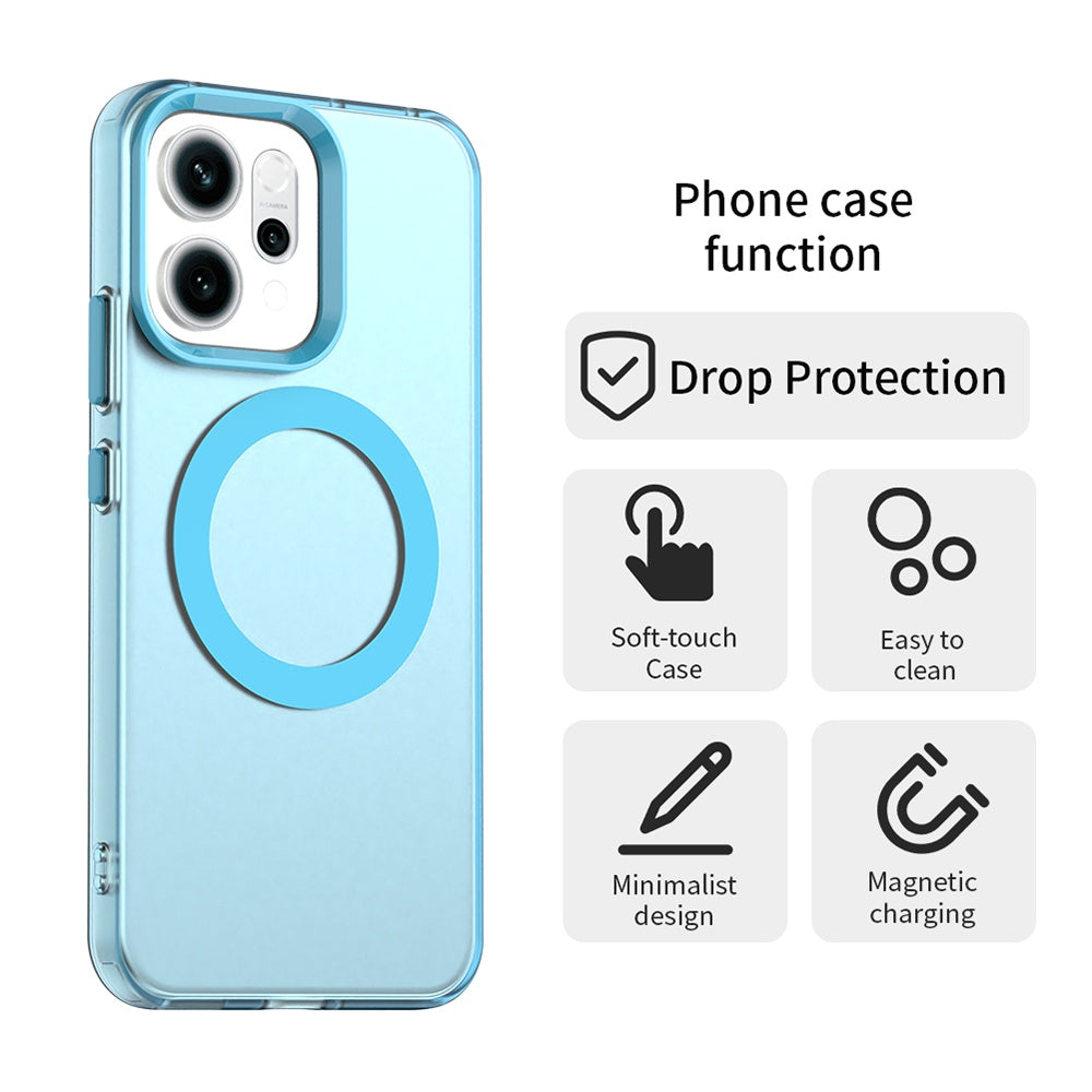 MagSafe-kotelo Oppo Reno14:lle, Techsuit, CandyCase, Sininen