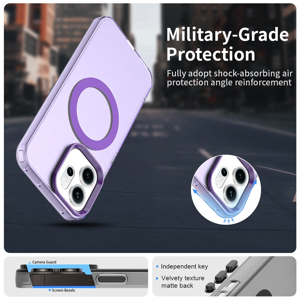 MagSafe-kotelo Oppo Reno14:lle, Techsuit, CandyCase, Violetti