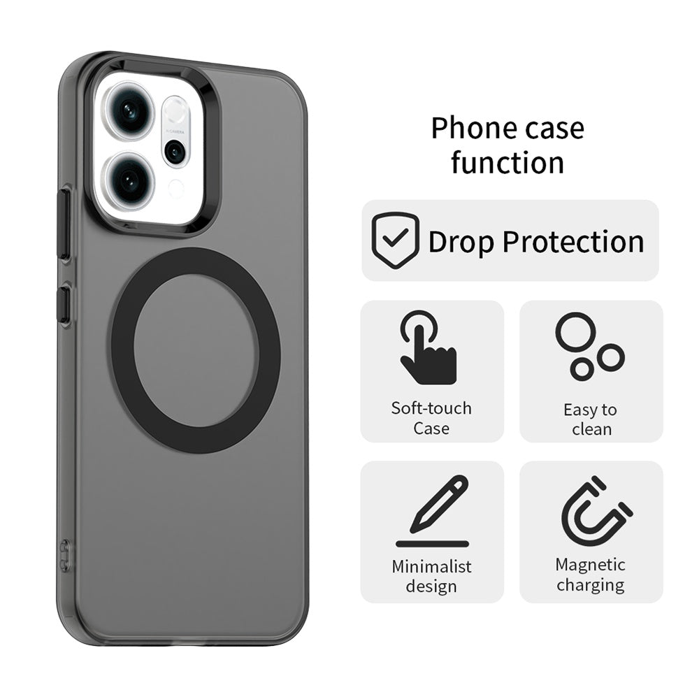 MagSafe-kotelo Oppo Reno14:lle, Techsuit, CandyCase, Musta