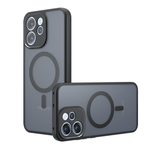 MagSafe-kuori Oppo Reno15 FS / Reno15 F:lle, Techsuit, PureFrost, satiinimusta