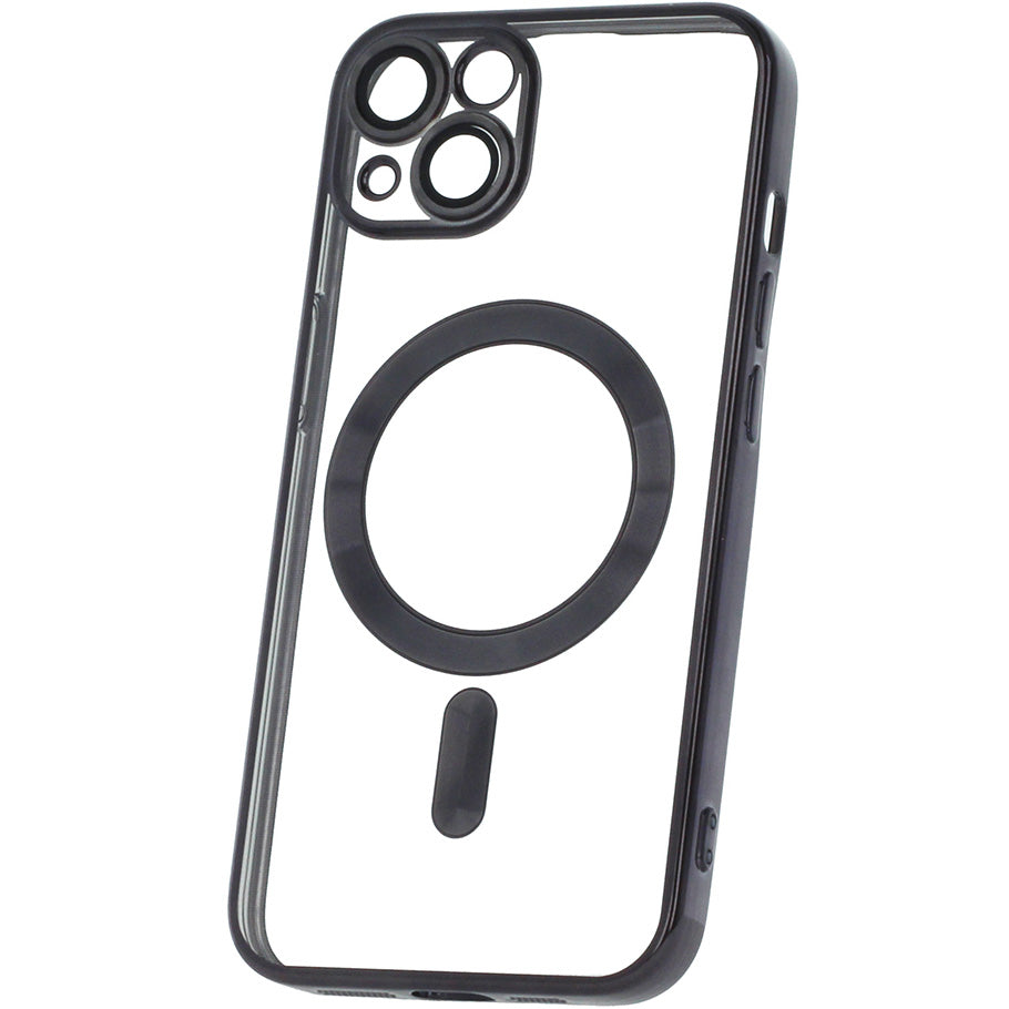 MagSafe-kuori Samsung Galaxy A26 A266:lle, OEM, Color Chrome Mag, Musta