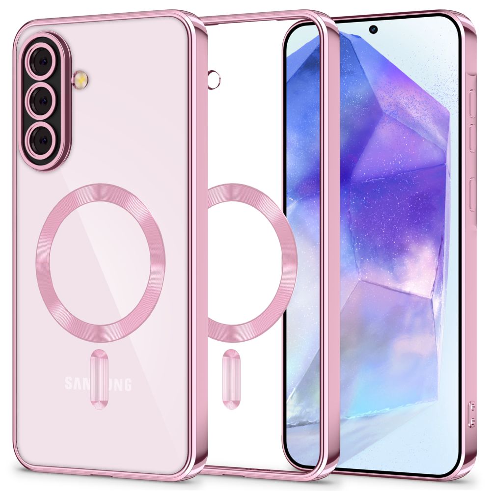 MagSafe-kotelo Samsung Galaxy A56 A566:lle, Tech-Protect, Magflex, ruusukulta