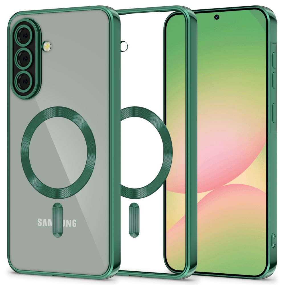 MagSafe-kotelo Samsung Galaxy A56 A566:lle, Tech-Protect, Magflex, Vihreä
