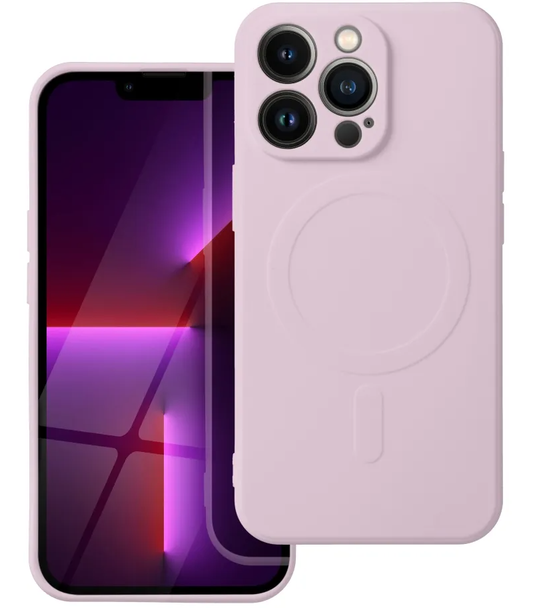 MagSafe-kuori Samsung Galaxy A57 5G:lle, OEM, Silicone Mag, vaaleanpunainen