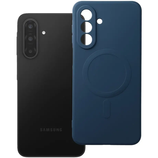 MagSafe-suojakuori Samsung Galaxy A18 / A17 4G / A17 5G:lle, OEM, Silikoni Mag, Laivastonsininen