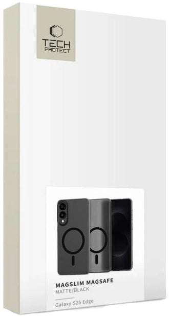 MagSafe Case for Samsung Galaxy S25 Edge S937, Tech-Protect, MagSlim, Black