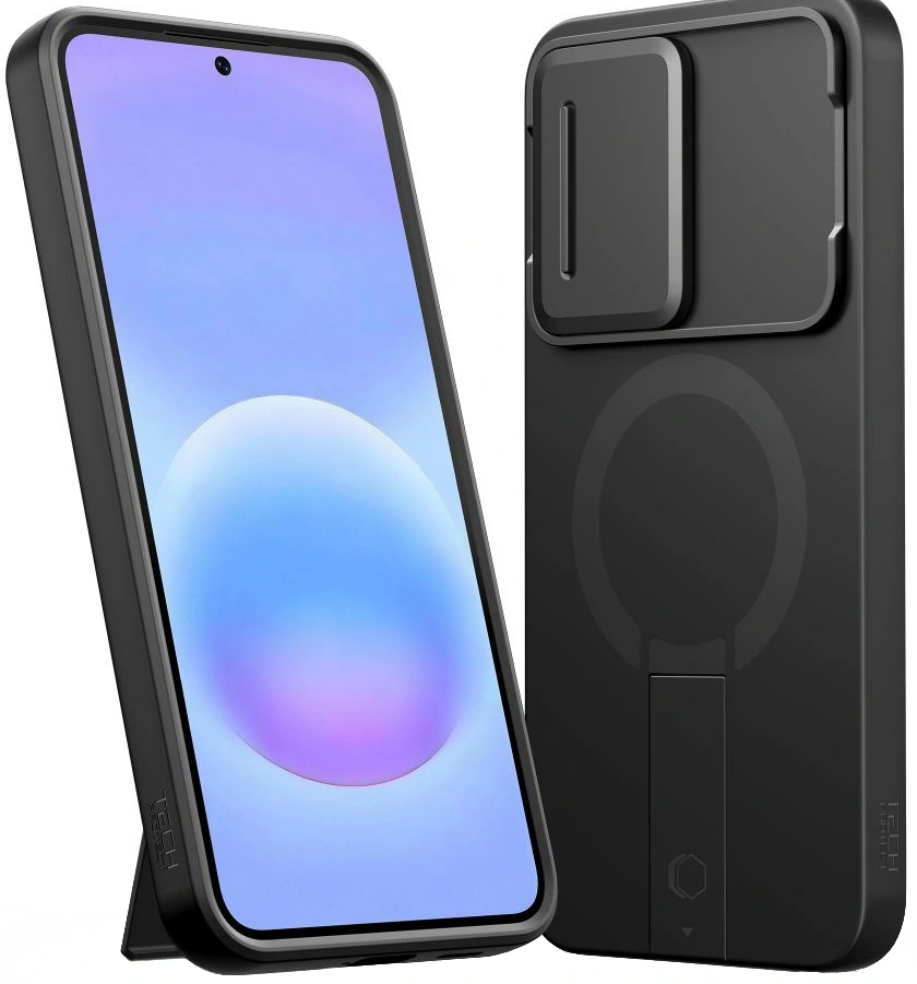 MagSafe Case for Samsung Galaxy A57 5G, Tech-Protect, Kevlar Aura, Black