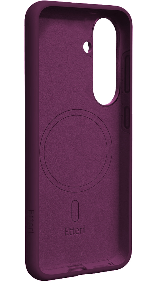 MagSafe Case for Samsung Galaxy S26 S942, Etteri, Silicone Mag, Burgundy