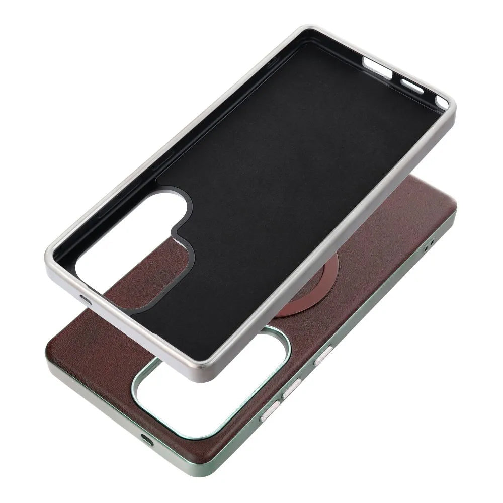 MagSafe-kuori Samsung Galaxy A56 A566:lle, OEM, Gentleman Mag, Ruskea