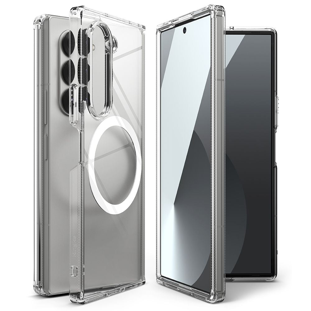 Husa MagSafe pentru Samsung Galaxy Z Fold6 F956, Ringke, Fusion, Transparenta