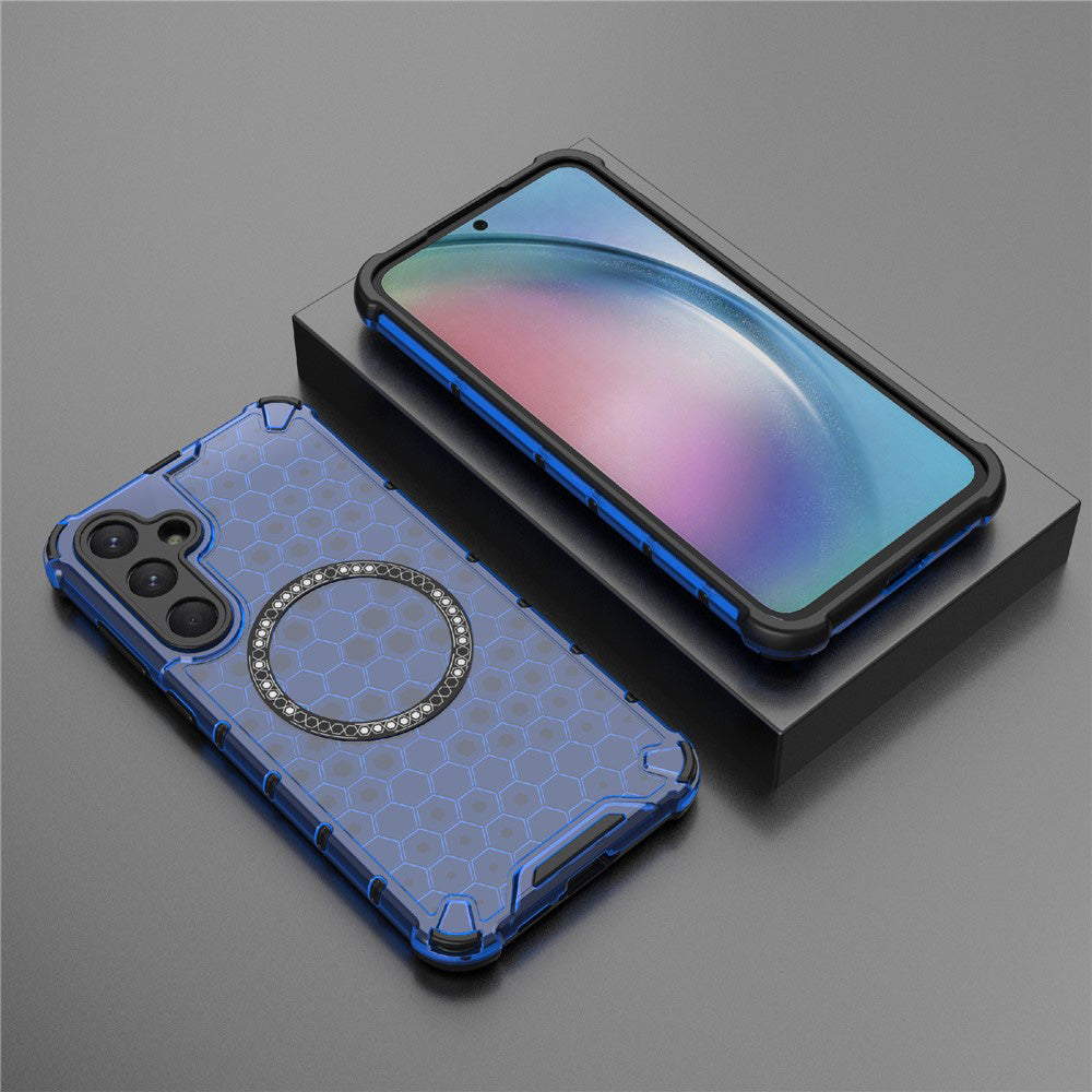 MagSafe-kuori Samsung Galaxy A26 A266:lle, Techsuit, HoneyComb Shield, Sininen