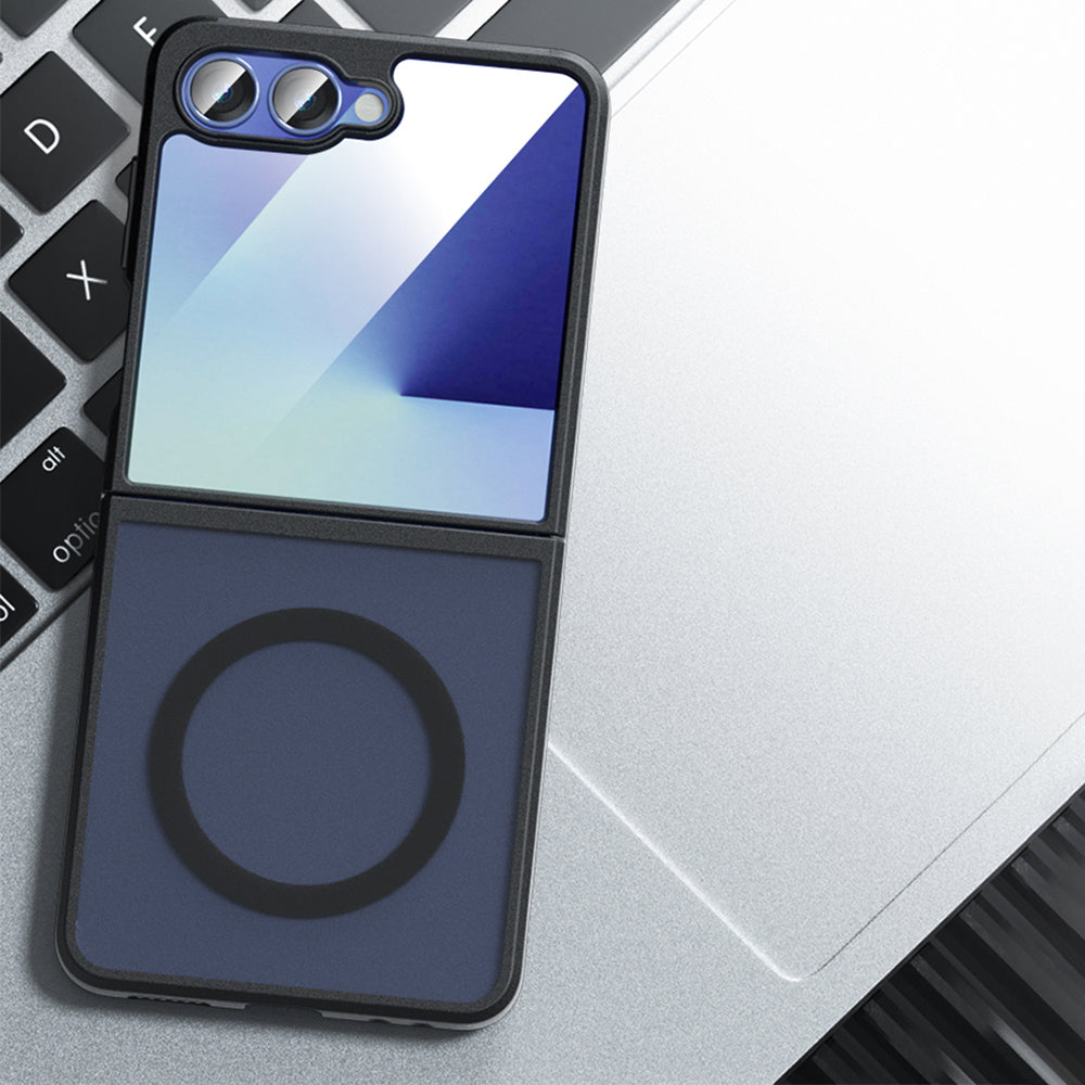 MagSafe-kuori Samsung Galaxy Z Flip7 F766:lle, Techsuit, PureFrost, Musta