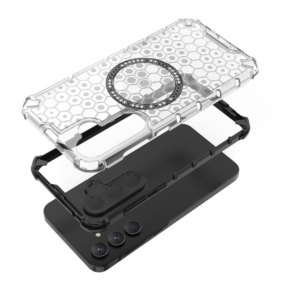 MagSafe-kuori Samsung Galaxy S25 Ultra S938:lle, Techsuit, HoneyComb Shield, Sininen