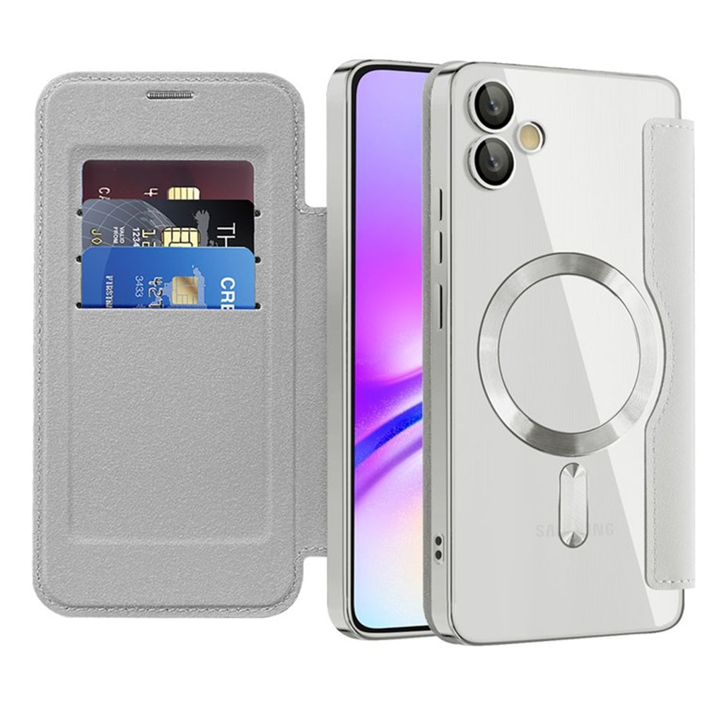 MagSafe-kuori Samsung Galaxy A05 A055:lle, Techsuit, SmartMag Book, Harmaa