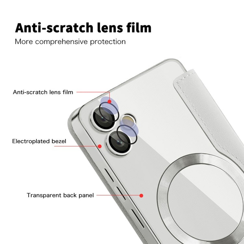MagSafe-kuori Samsung Galaxy A05 A055:lle, Techsuit, SmartMag Book, Harmaa