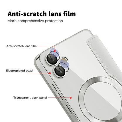 MagSafe-kuori Samsung Galaxy A05 A055:lle, Techsuit, SmartMag Book, Harmaa