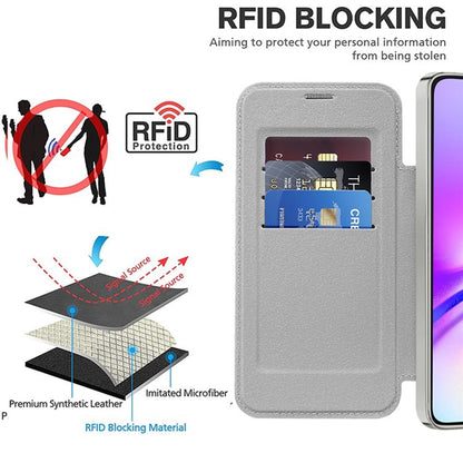 MagSafe-kuori Samsung Galaxy A05 A055:lle, Techsuit, SmartMag Book, Harmaa