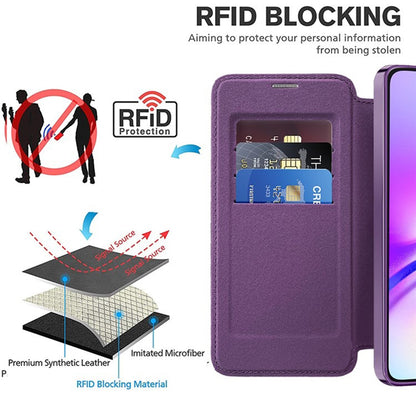 MagSafe-kuori Samsung Galaxy A05 A055:lle, Techsuit, SmartMag Book, Violetti