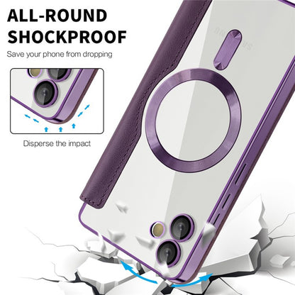 MagSafe-kuori Samsung Galaxy A05 A055:lle, Techsuit, SmartMag Book, Violetti