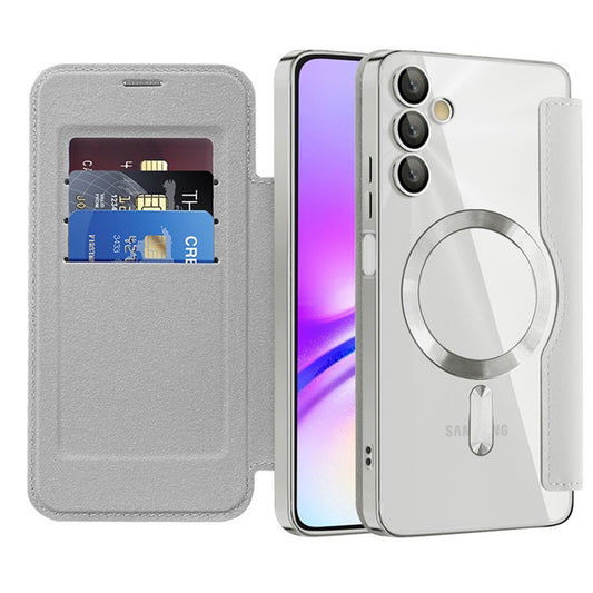 MagSafe-kuori Samsung Galaxy A05s A057:lle, Techsuit, SmartMag Book, Harmaa