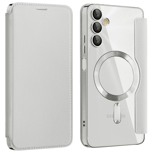 MagSafe-kuori Samsung Galaxy A05s A057:lle, Techsuit, SmartMag Book, Harmaa