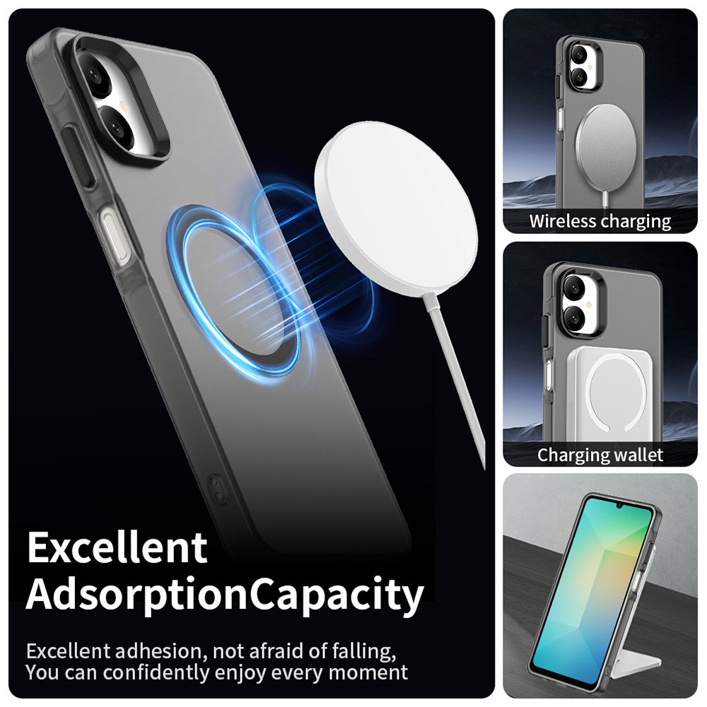 MagSafe-kuori Samsung Galaxy A06 A065:lle, Techsuit, CandyCase, Musta