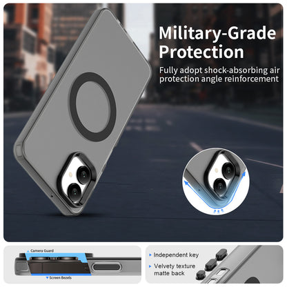 MagSafe-kuori Samsung Galaxy A06 A065:lle, Techsuit, CandyCase, Musta