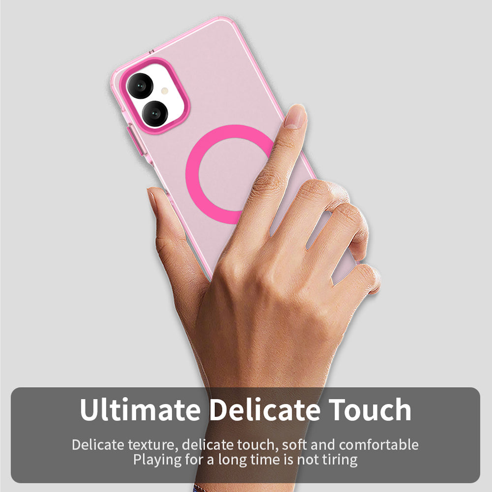 MagSafe-kuori Samsung Galaxy A06 A065:lle, Techsuit, CandyCase, Vaaleanpunainen
