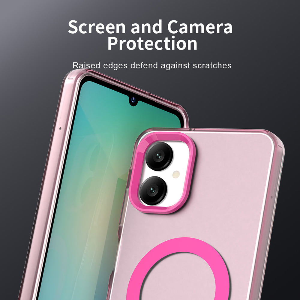 MagSafe-kuori Samsung Galaxy A06 A065:lle, Techsuit, CandyCase, Vaaleanpunainen