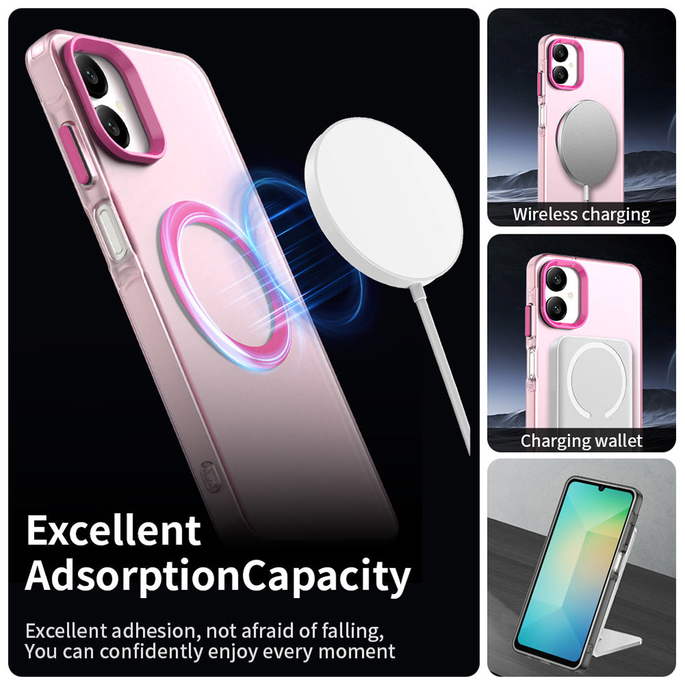 MagSafe-kuori Samsung Galaxy A06 A065:lle, Techsuit, CandyCase, Vaaleanpunainen