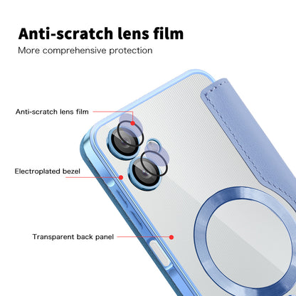 MagSafe-kuori Samsung Galaxy A06 A065:lle, Techsuit, SmartMag Book, Sininen
