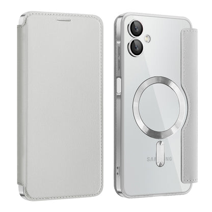 MagSafe-kuori Samsung Galaxy A06 A065:lle, Techsuit, SmartMag Book, Harmaa