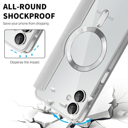 MagSafe-kuori Samsung Galaxy A06 A065:lle, Techsuit, SmartMag Book, Harmaa