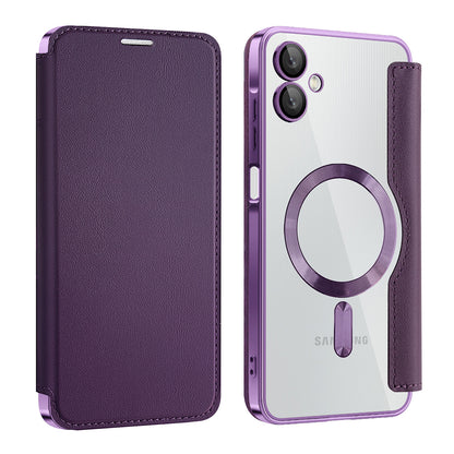 MagSafe-kuori Samsung Galaxy A06 A065:lle, Techsuit, SmartMag Book, Violetti